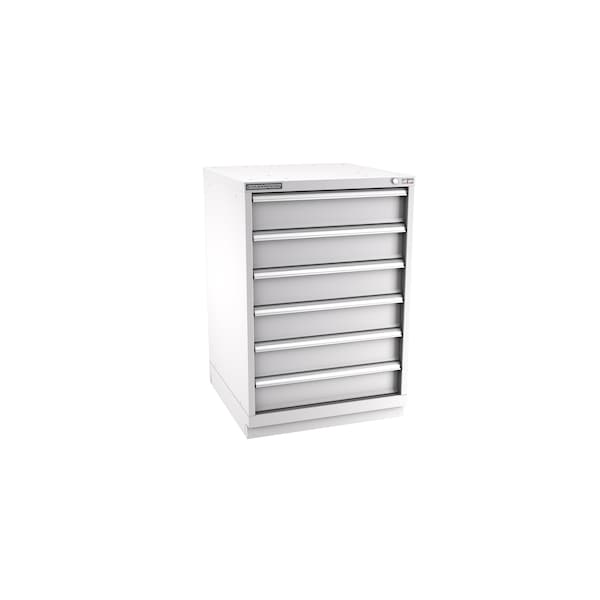 Champion Tool Storage Modular Drawer Cabinet, 6 Drawer, Light Gray, Steel, 28 in W x 28-1/2 in D x 41-3/4 in H S18000601ILCFTB-LG - main